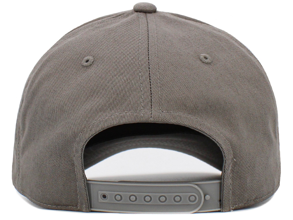 Light Gray Baseball 5 Panel Cap Back View